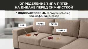 пятна для чистки, как определить пятно, 