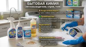 Бытовая химия для дома, бытовая химия для химчистки дома,