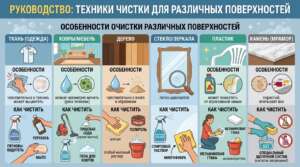 техника чистки пятен для разных поверхностей, химчистка пятен,