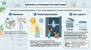 хранение химических средств дома, 